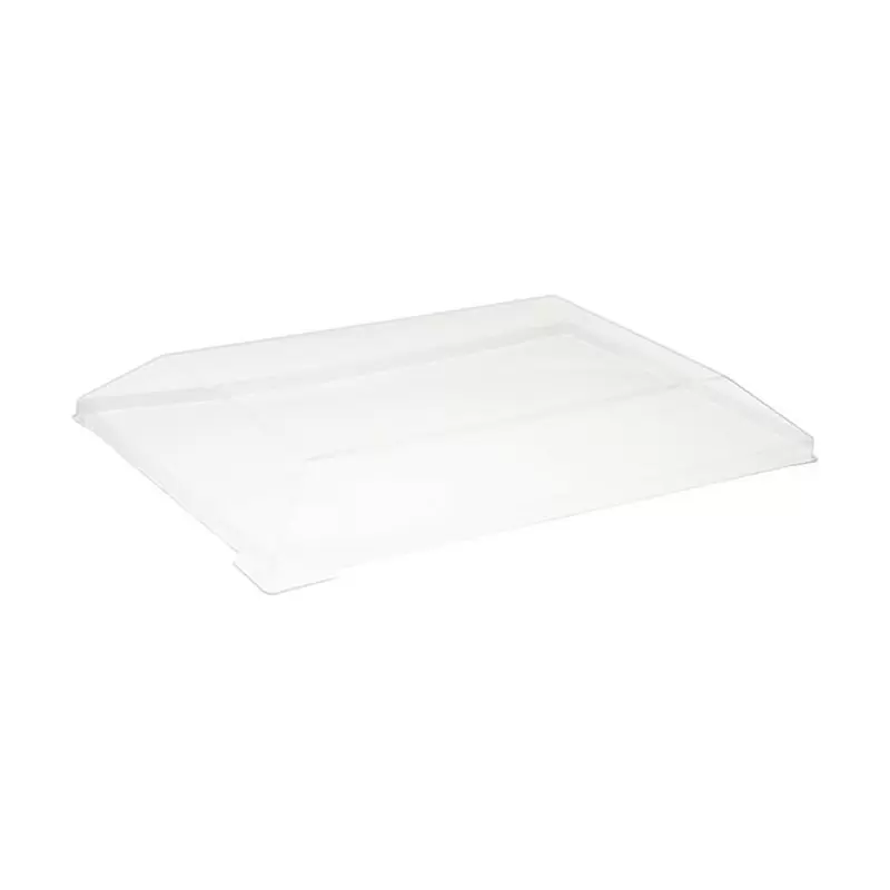 PacknWood Clear Pet Lid For 210Sambq85 - 6.29 x 3.54 x 0.86'' - 100 pcs