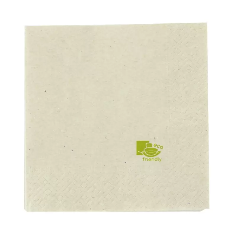 PacknWood Kraft Tissue Napkin - 11.8 x 11.8'' 2Ply, 1-4Fold - 4800 pcs