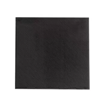 PacknWood Point To Point Black Tissue Napkin - 15x15'' 2 Ply, 1-4 Fold - 1440 pcs