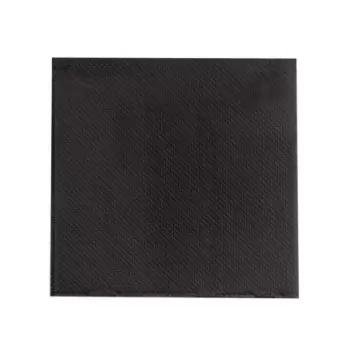 PacknWood Point To Point Black Tissue Napkin - 15x15'' 2 Ply, 1-4 Fold - 1800 pcs