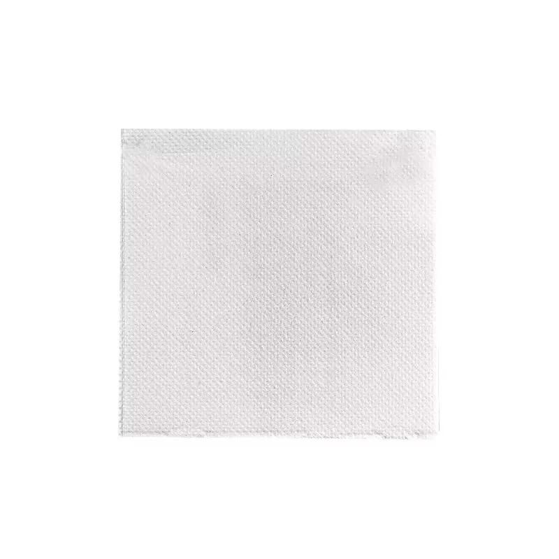 PacknWood Point To Point White Tissue Napkin - 15x15'' 2 Ply, 1-4 Fold - 1200 pcs