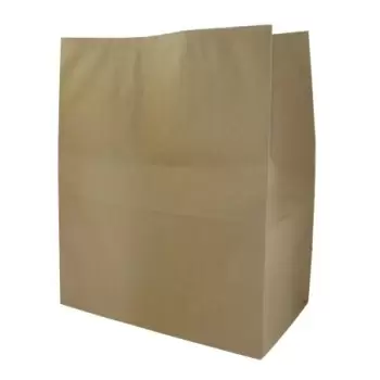 PacknWood Kraft Double-Layer Paper Sos Bag - 12.6 x 6.7 x 15'' - 250 pcs