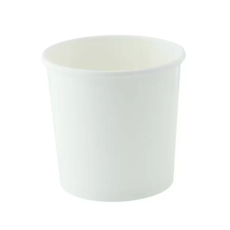 PacknWood White Soup Cup (Lid Optional) - 12oz - 500 pcs