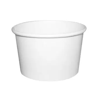 PacknWood White Soup Cup (Lid Optional) - 8oz Diam.3.3'' H:2.1'' - 500 pcs