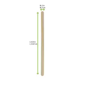 PacknWood Wooden Coffee Stirrers - L:4.3'' - 10000 pcs