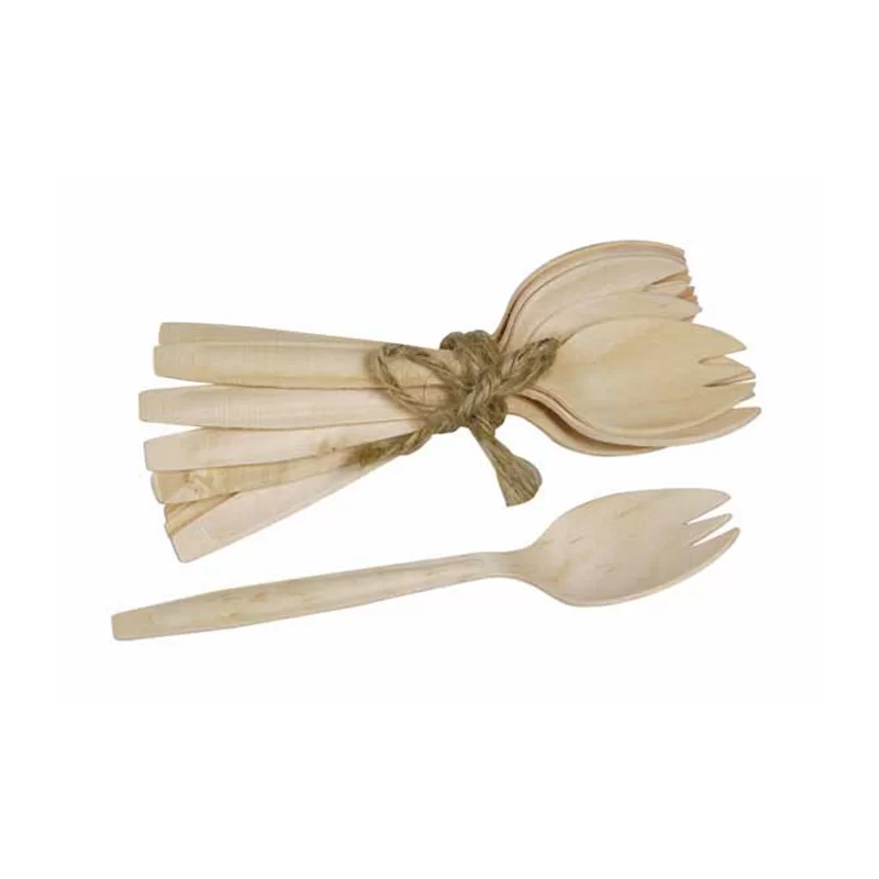 PacknWood Wooden Spork - 5.7'' - 2000 pcs