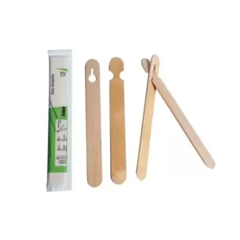 PacknWood Easy Wooden Chopsticks Wrapped By Pair - 5.9'' - 1000 pcs