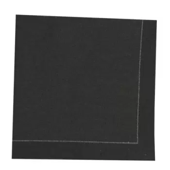 PacknWood Luxury Black Night Cotton Table Napkin - 15.8'' x 15.8'' - 100 pcs