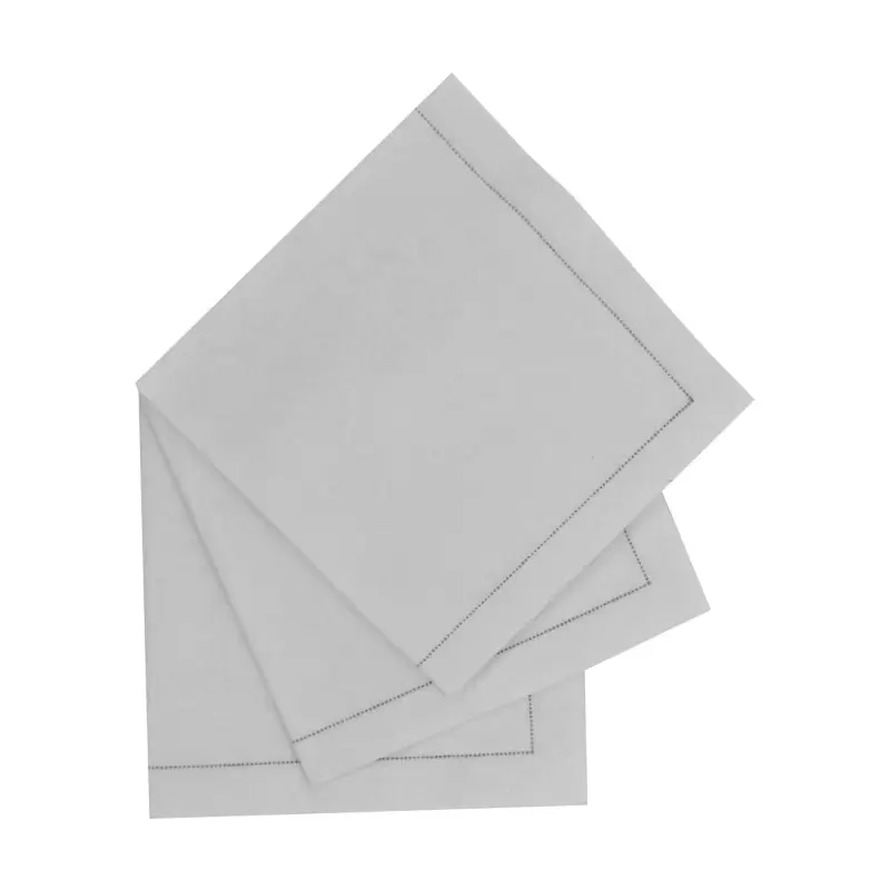 PacknWood Luxury Cream Cotton Table Napkin - 15.8'' x 15.8'' - 100 pcs