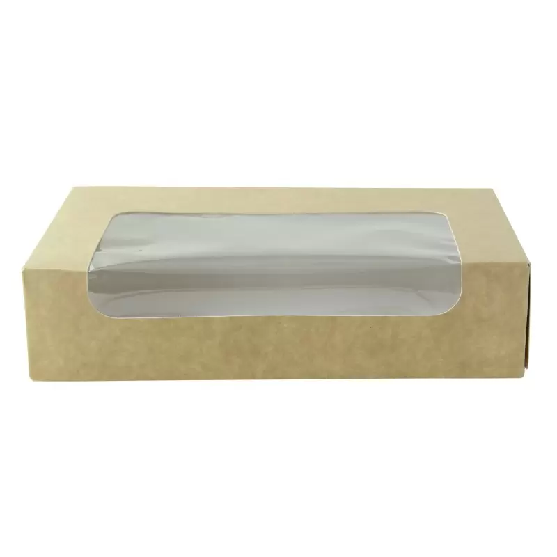 PacknWood Kraft Laminated Window Box - 7.18 x 4.45'' - 200 pcs