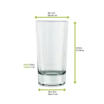 PacknWood Shooter Glass - 2oz Diam.1.4'' H:3'' - 48 pcs