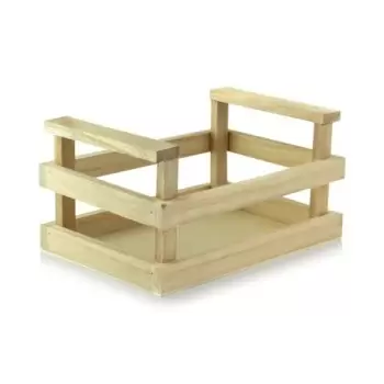 PacknWood Wood Crate - L:6.7'' W:4.75'' H:3.5'' - 12 pcs