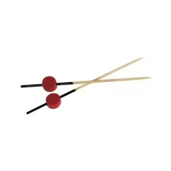 PacknWood Bamboo Picks Black End With Red Bead - 3.1'' - 600 pcs