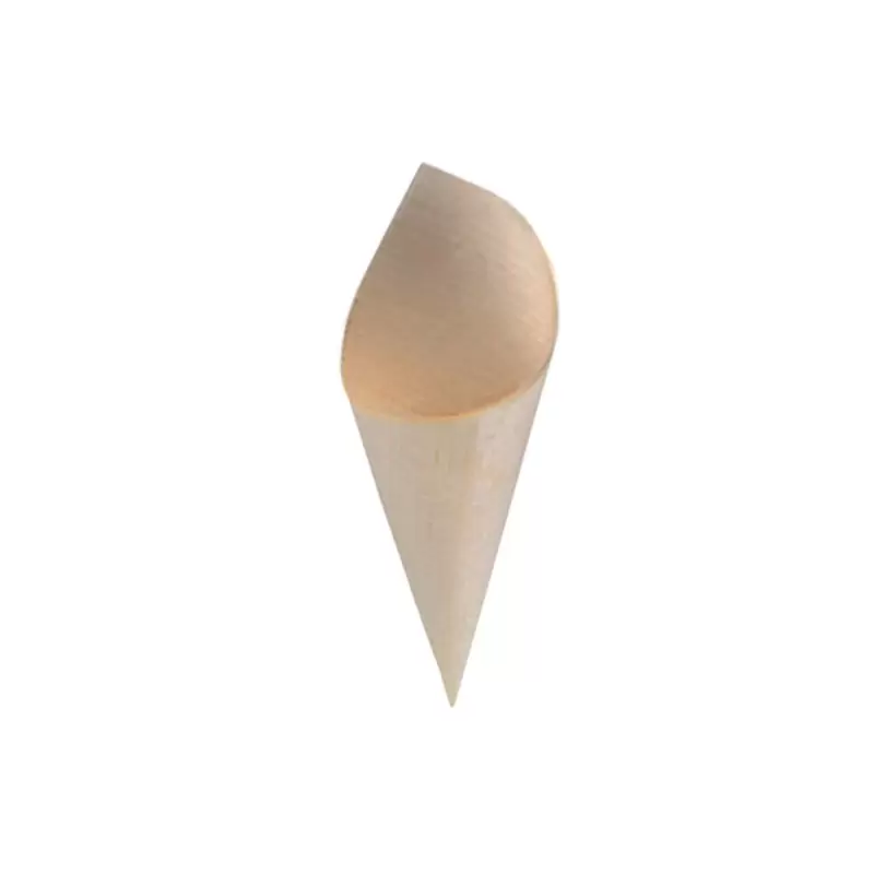 PacknWood Mini Wooden Cone - 5oz 7 x 5.1 x 2.7'' - 480 pcs