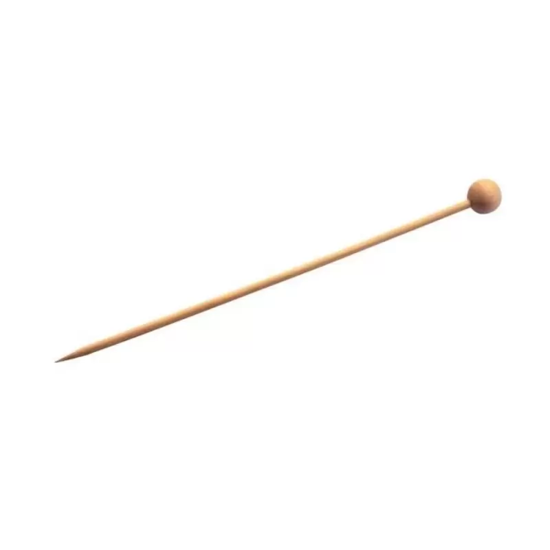 PacknWood Natural Bamboo Ball Skewer - 5.5'' - 600 pcs