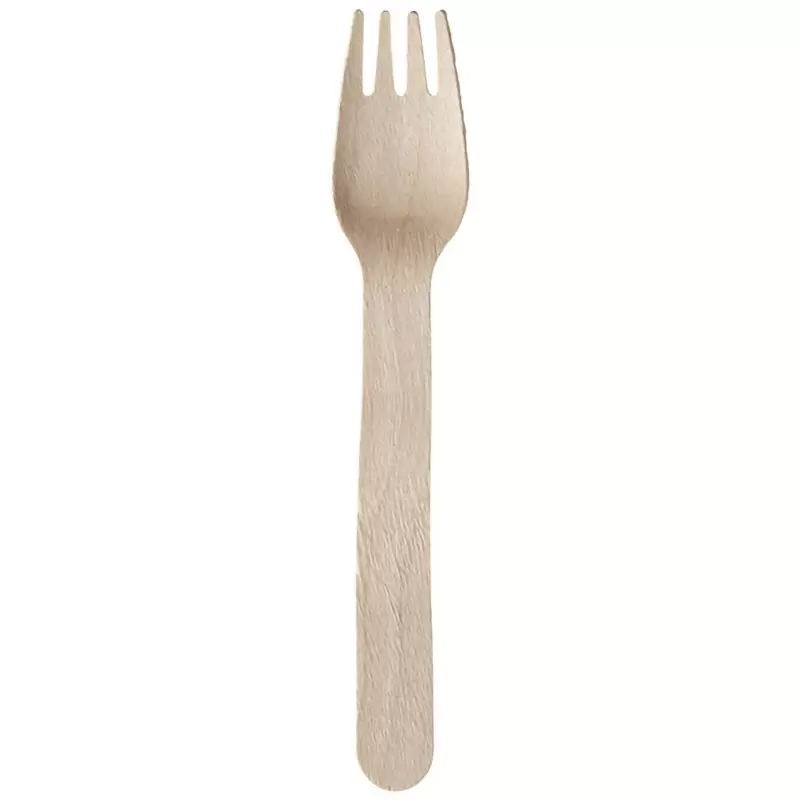 PacknWood Wooden Fork - 6.22'' - 576 pcs