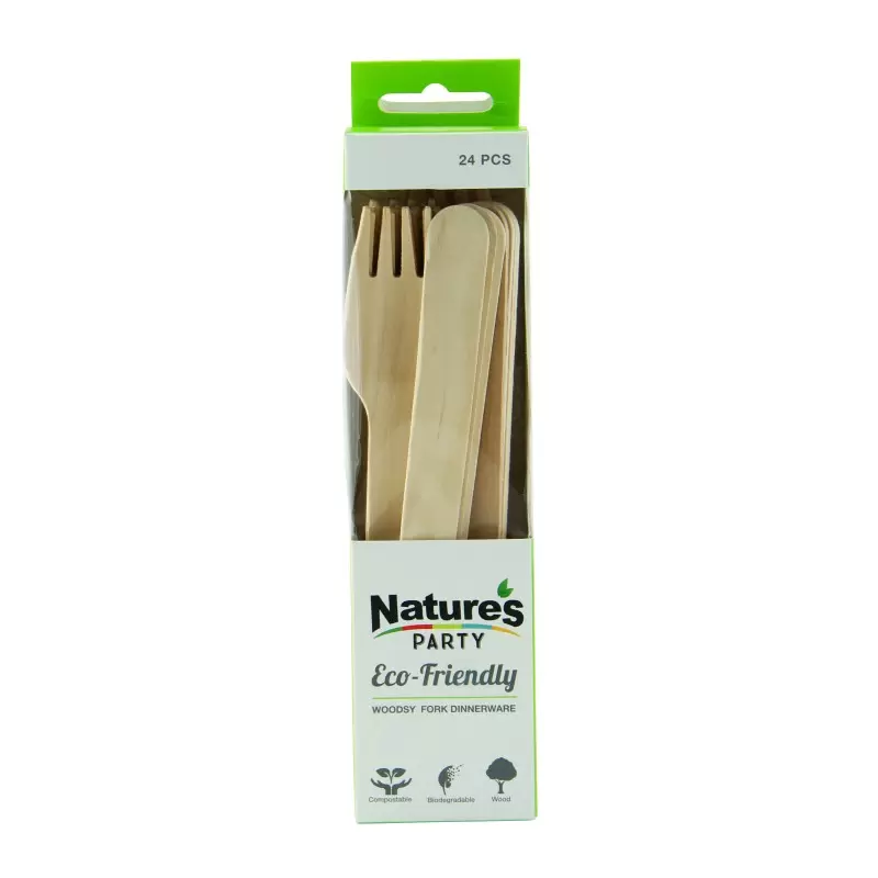 PacknWood Wooden Fork - 6.22'' - 288 pcs