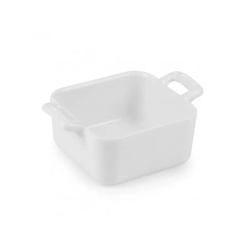 Revol Belle Cuisine Collection Mini Square Dish.Deep 7 cm 8 cl - White - Set of 6 pcs