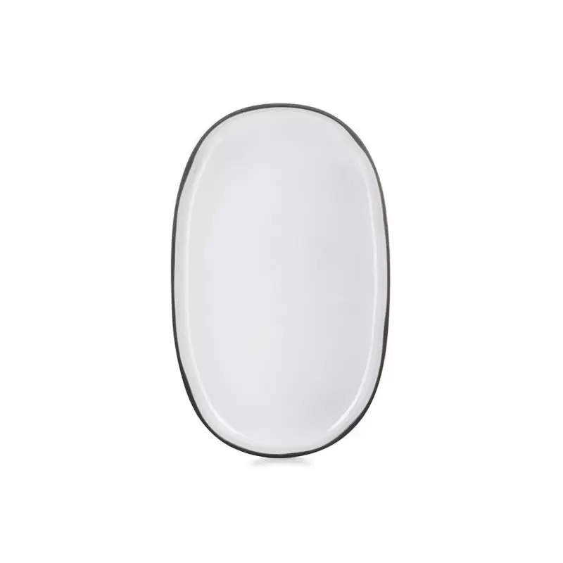 Revol Caractere Collection Oval Plate - White Cumulus - Set of 4 pcs