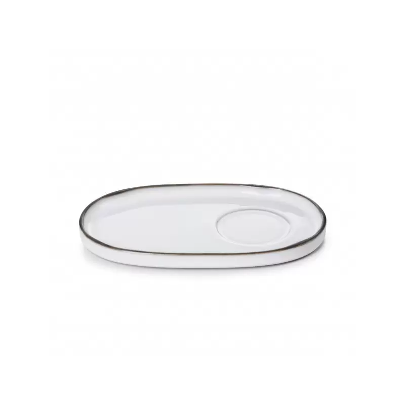 Revol Caractere Collection Gourmet Saucer - White Cumulus - Set of 4 pcs