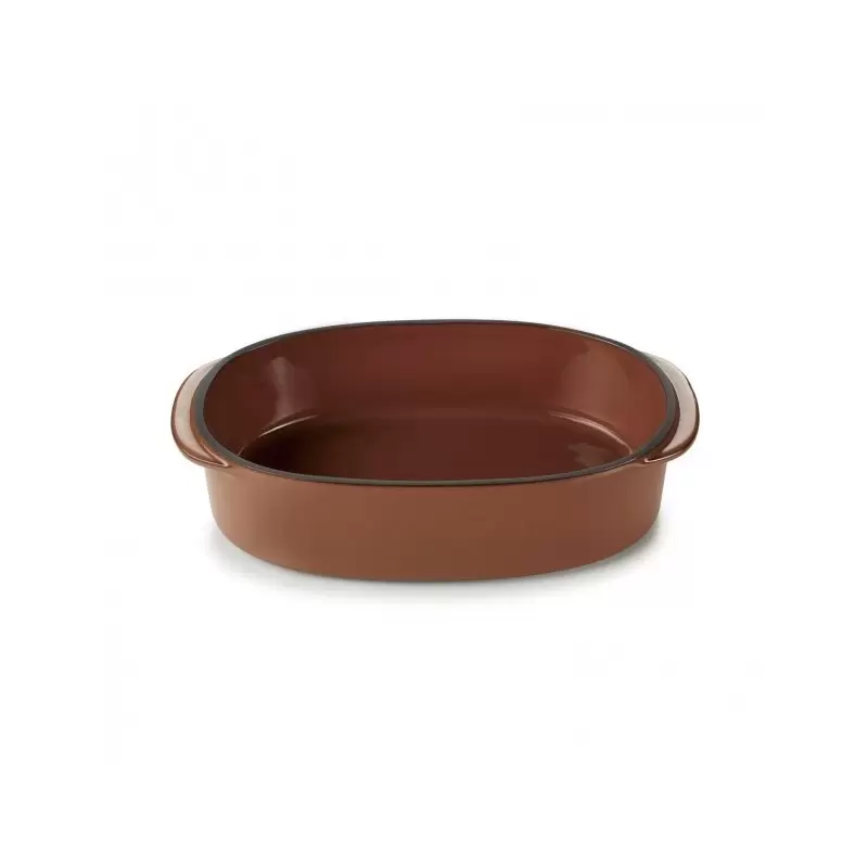 Revol Caractere Culinaire Collection Rect.Oblong Dish 19x13 cm - Cinnamon - Set of 3 pcs