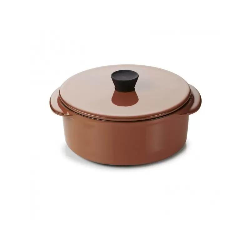 Revol Caractere Culinaire Collection Cocotte With Lid 25 cl - Cinnamon - Set of 6 pcs