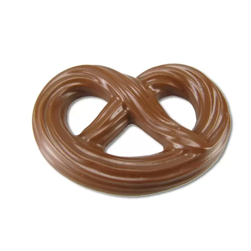 Thermoformed Polycarbonate Chocolate Mold - Pretzel - 18 cavity - 48 mm x 34 mm x h 5.5 mm - 5 gr