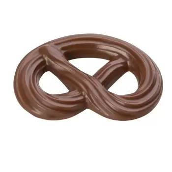 Thermoformed Polycarbonate Chocolate Pretzel Mold - Pretzel - 12 cavity - 62 mm x 43 mm x h 7 mm - 10.5 gr