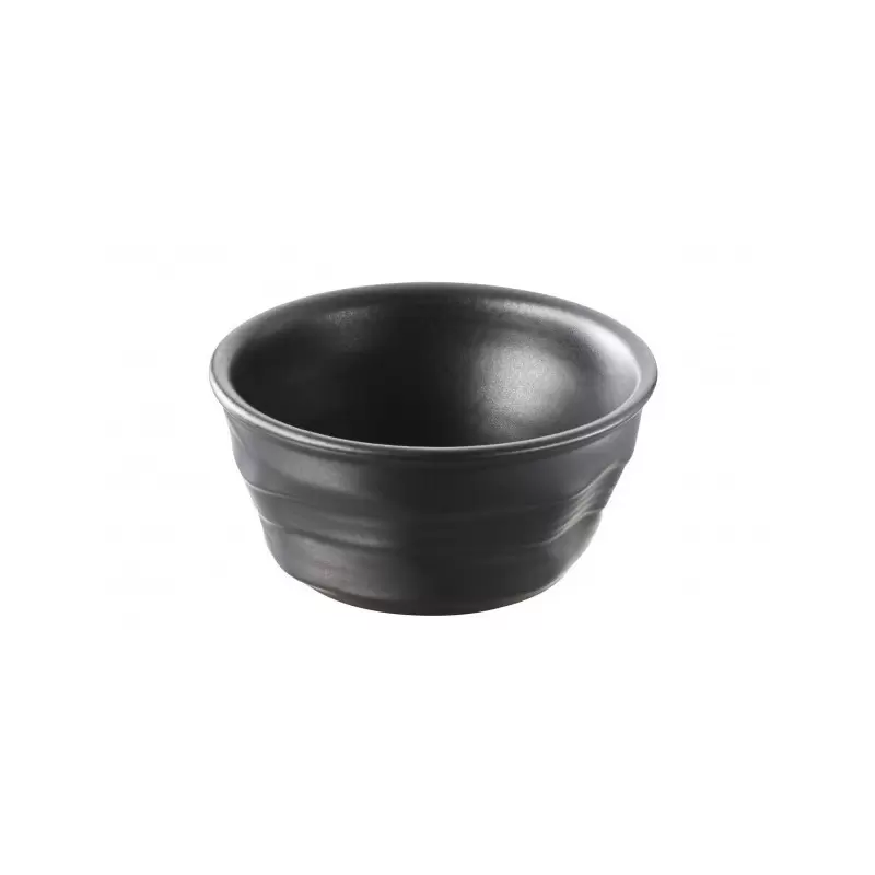 Revol Froisse Culinaire Collection Ramekin 10 cm 17 cl - Satin black - Set of 6 pcs