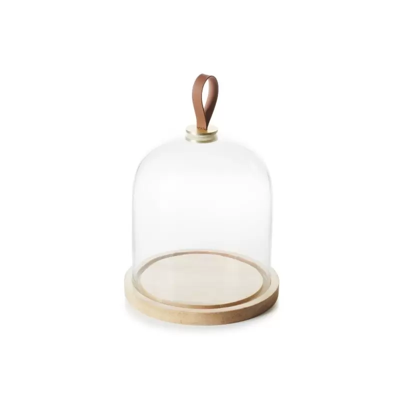 Revol Inspired. By Revol Collection Cloche & Oak Base 20 cm - Glass