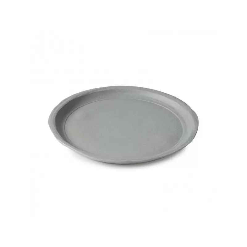 Revol No.W Collection Dessert Plate 21.5 cm - Matt grey Recy clay - Set of 6 pcs