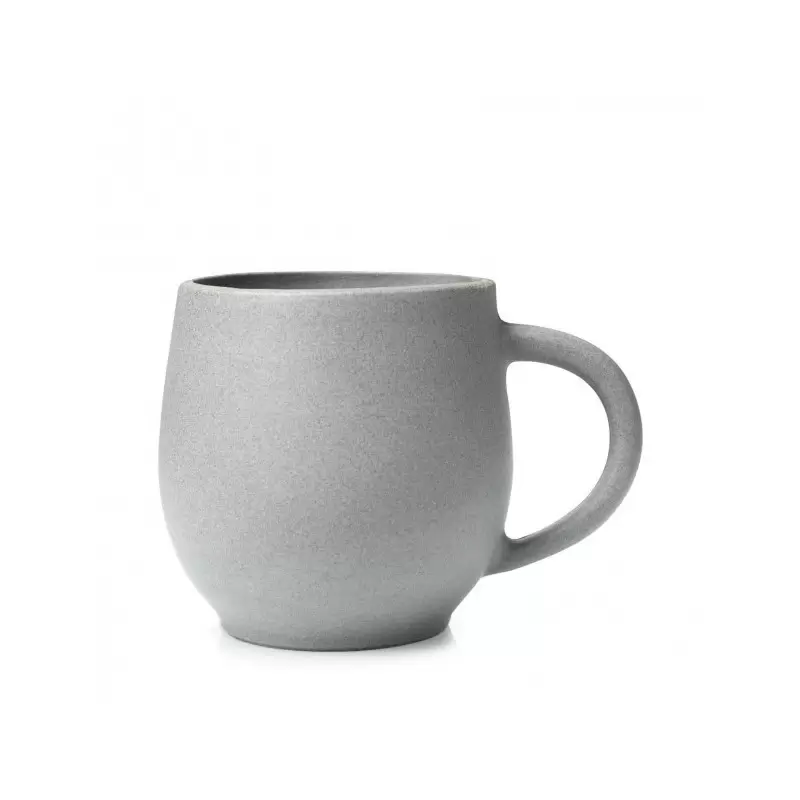 Revol No.W Collection Mug With Handle 33 cl - Matt grey Recy clay - Set of 6 pcs