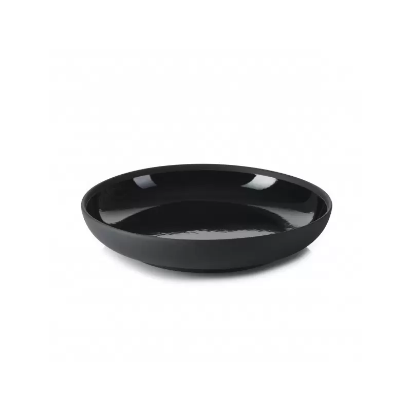 Revol Solid Collection Gourmet Plate 23 cm - Glossy Black - Set of 4 pcs