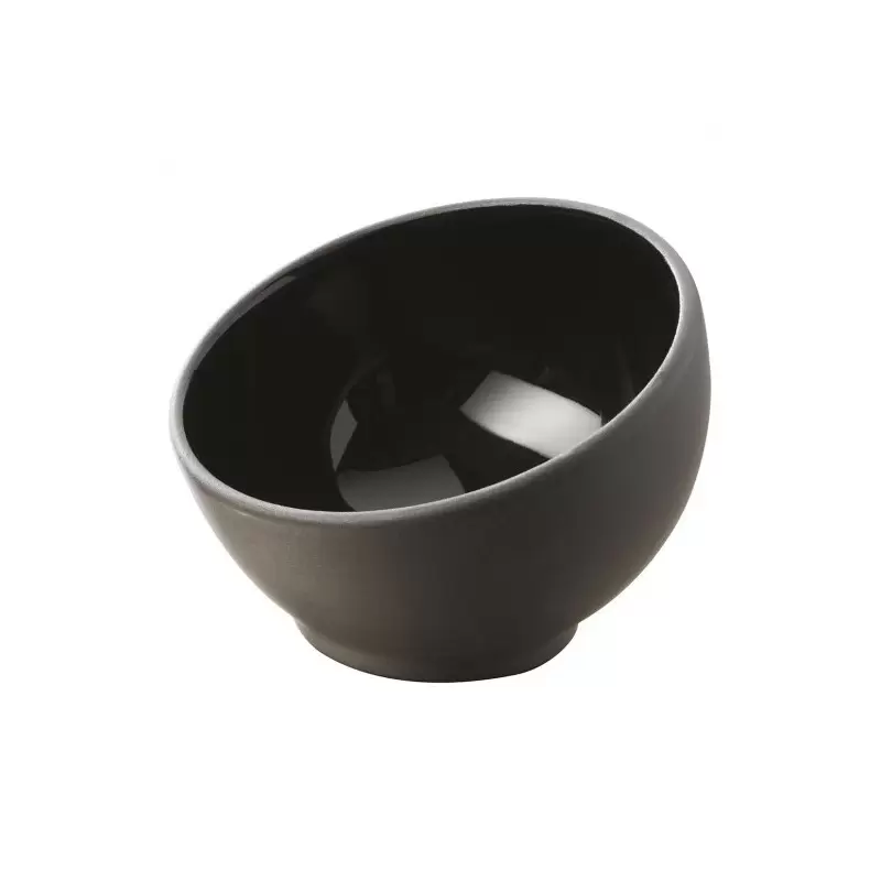 Revol Solid Collection Mise En Bouche Bowl 4 cl - Glossy Black - Set of 6 pcs