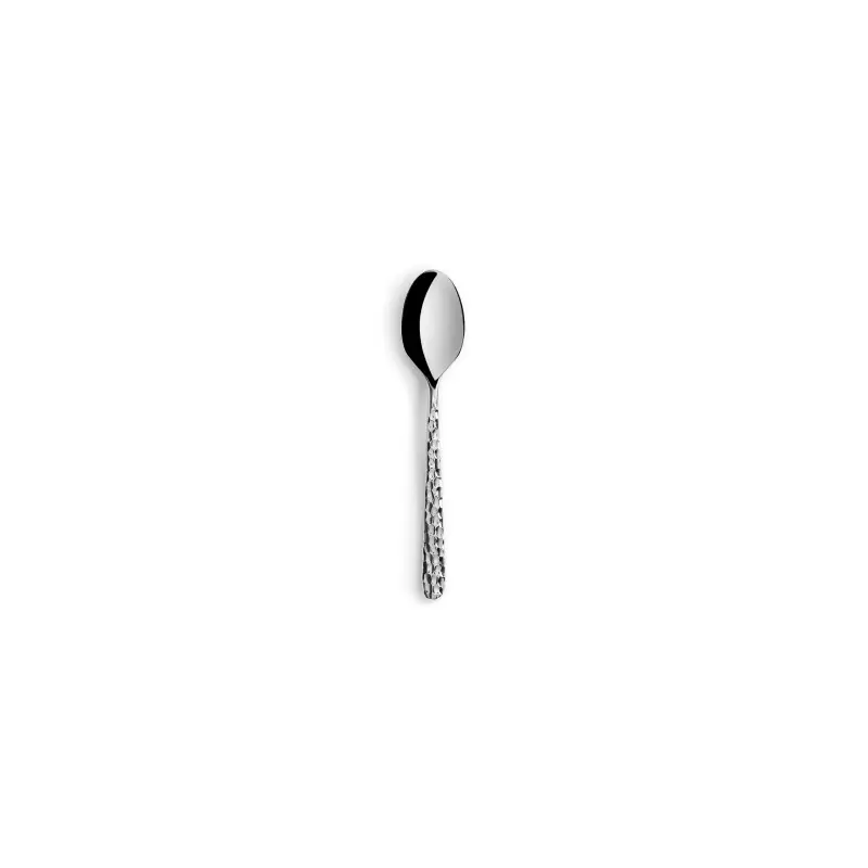 Revol Courchevel Collection Moka Spoon - 18/10 hammered stainless steel - Set of 12 pcs