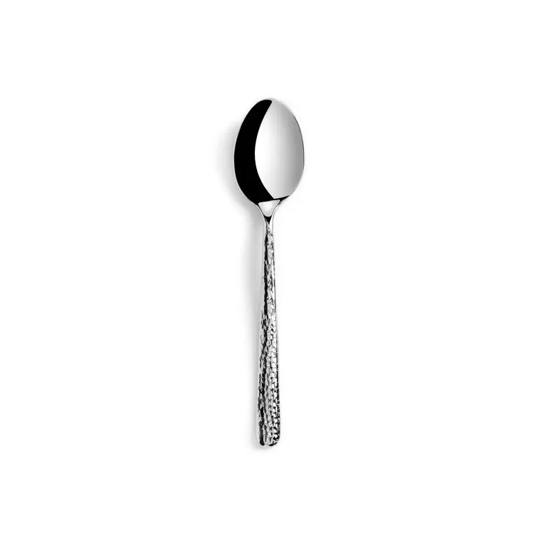 Revol Courchevel Collection Table Spoon - 18/10 hammered stainless steel - Set of 12 pcs