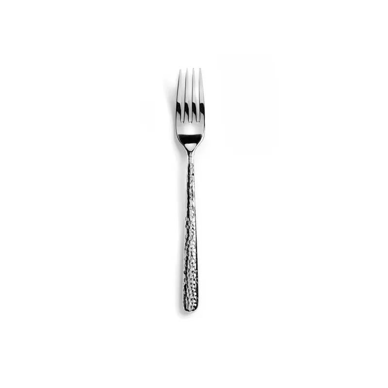 Revol Courchevel Collection Table Fork - 18/10 hammered stainless steel - Set of 12 pcs