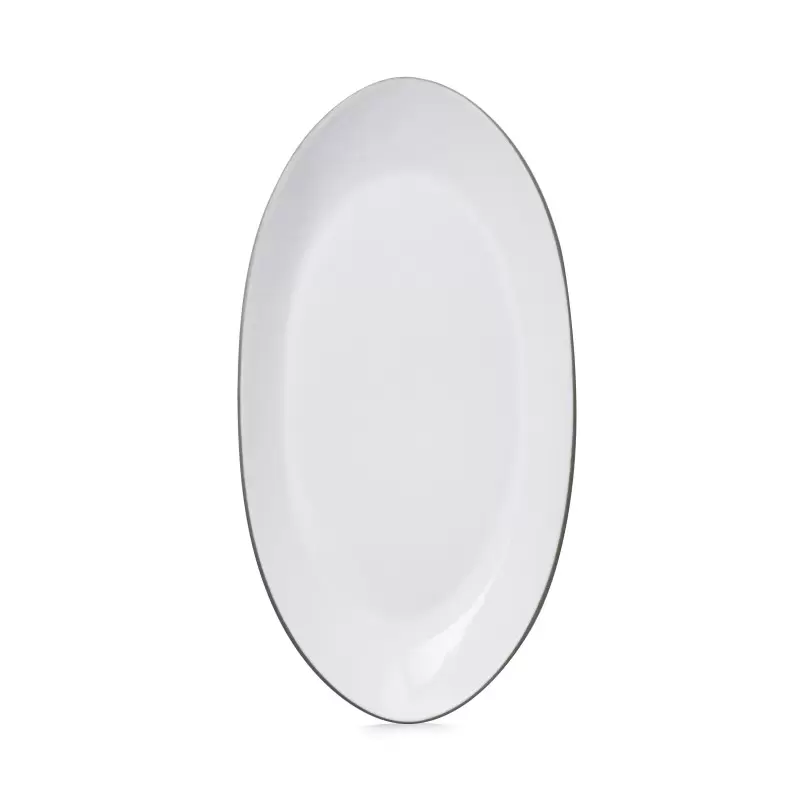 Revol Equinoxe Collection Oblong Plate 24 cm - White Cumulus - Set of 4 pcs