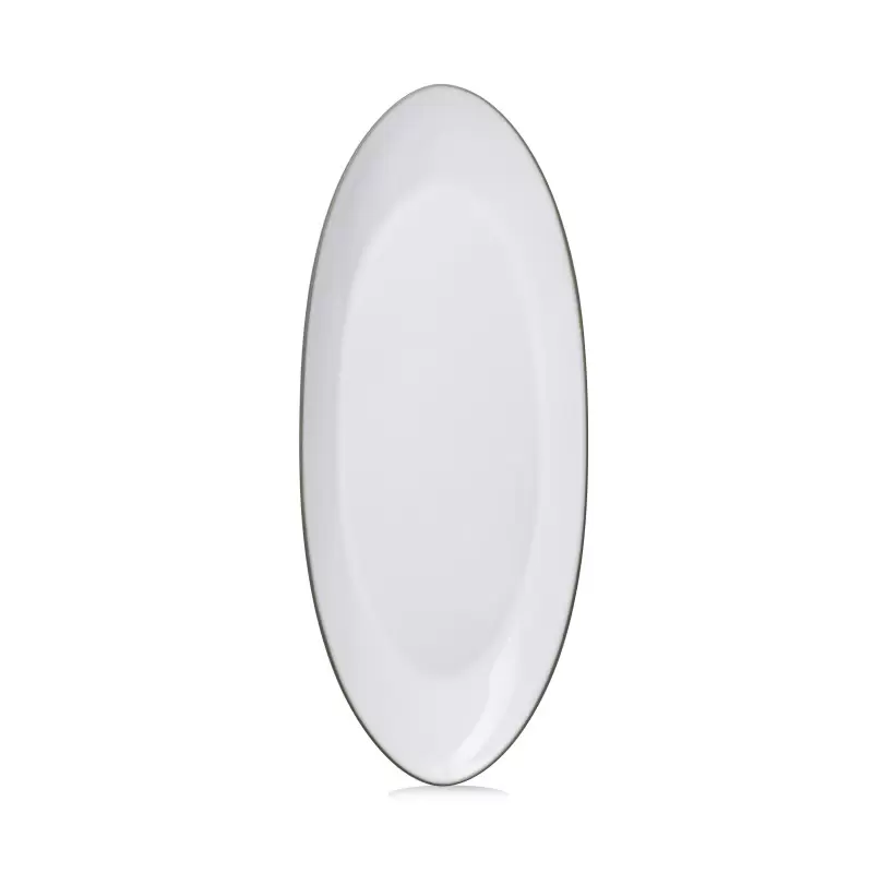 Revol Equinoxe Collection Oblong Plate 36 cm - White Cumulus - Set of 4 pcs