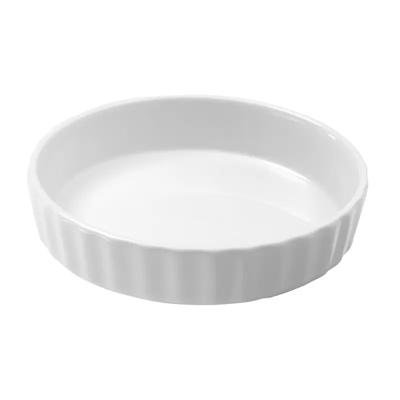 Revol French Classics Collection Round Flan Dish 12.5 cm - White - Set of 6 pcs