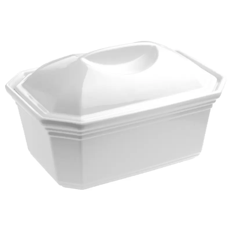 Revol French Classics Collection Rect. Terrine With Lid 17 cm 60 cl - White - Set of 4 pcs