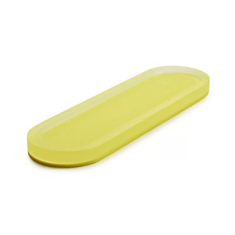 Revol SWEETIE Collection Oblong Pastry Support 17 cm - Lemon Nacryl - Set of 8 pcs