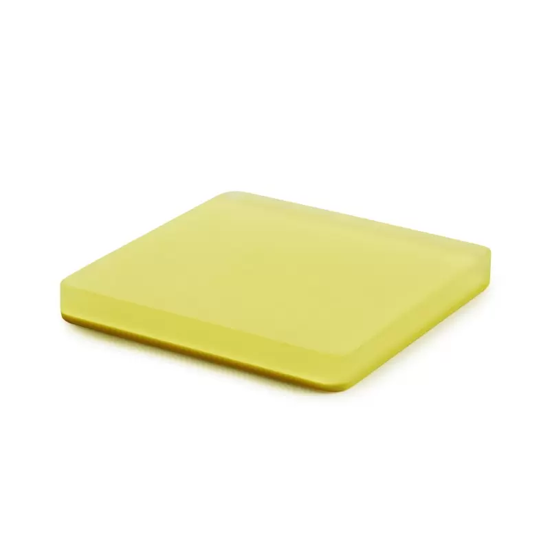 Revol SWEETIE Collection Square Pastry Support 8 cm - Lemon Nacryl - Set of 8 pcs