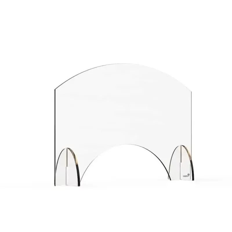 Rosseto Avant Guarde 24x15.5 Acrylic Sneeze Guard with Pass-Through Window - 1 Piece - 24 x 4.7 x 15.5 In.