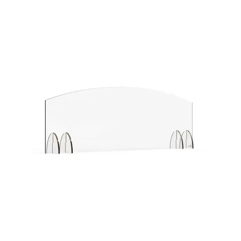 Rosseto Avant Guarde 48x15.5 Acrylic Sneeze Guard - 1 Piece - 48 x 4.7 x 15.5 In.