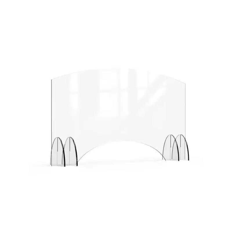 Rosseto Avant Guarde 48x28 Acrylic Sneeze Guard with Pass-Through Window - 1 Piece - 48 x 8 x 28 In.