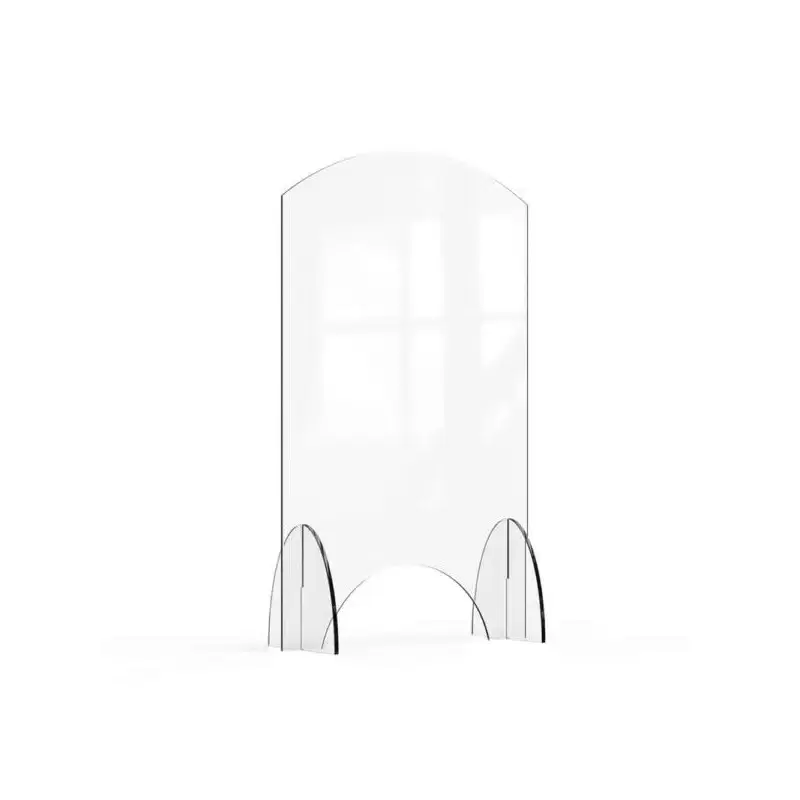 Rosseto Avant Guarde 24x40 Acrylic Sneeze Guard with Pass-Through Window - 1 Piece - 24 x 10 x 40 In.