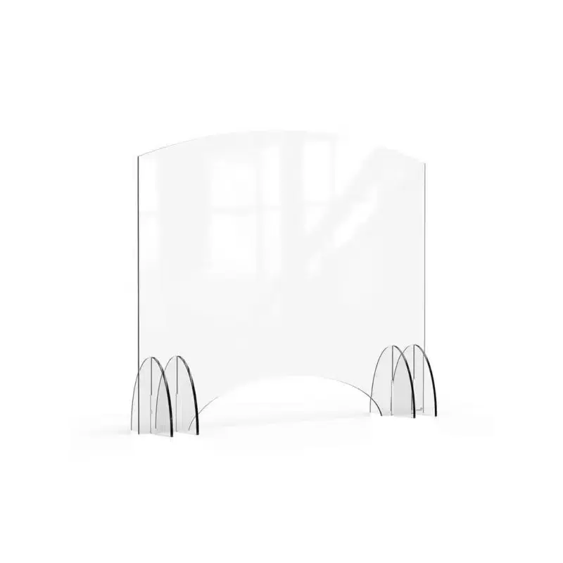 Rosseto Avant Guarde 48x40 Acrylic Sneeze Guard with Pass-Through Window - 1 Piece - 48 x 10 x 40 In.