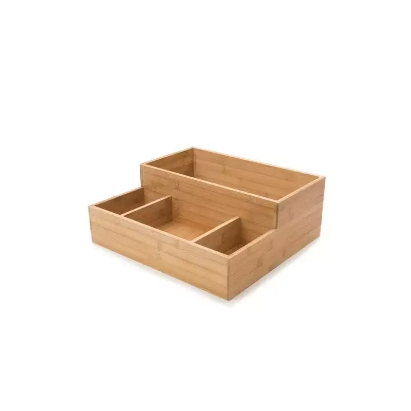 Rosseto Large Bamboo Condiment Tray - 1 Piece - 16 x 14.75 x 6.25 In.