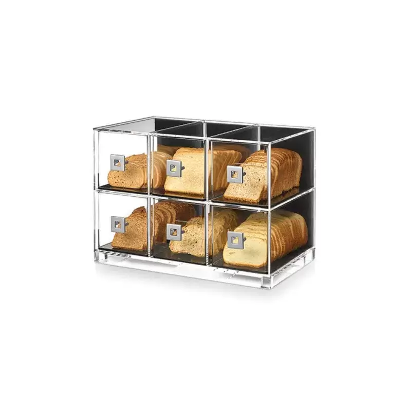 Rosseto Six Drawer Acrylic Bakery Case - 1 Piece - 19.13 x 12.5 x 13.5 In.